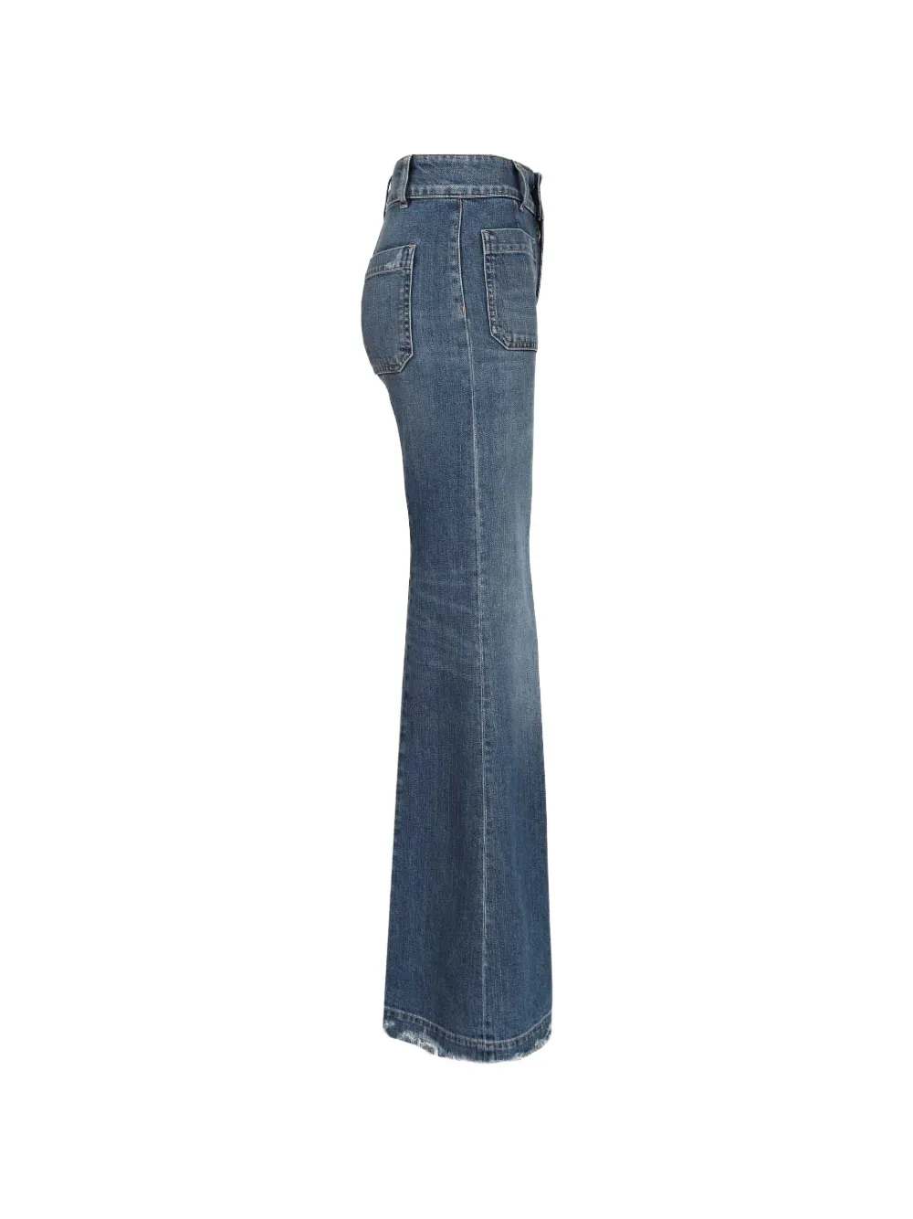  Seafarer Jane Frayed Wide-leg Jeans - Blue 