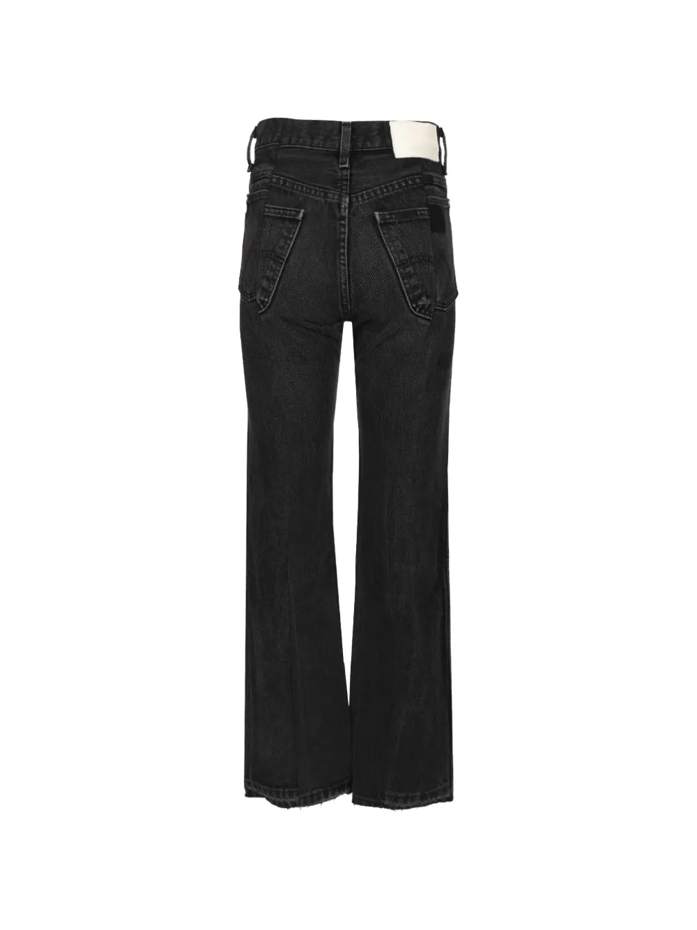  E.l.v. Denim Audrey Asymmetric-hem Jeans - Grey 
