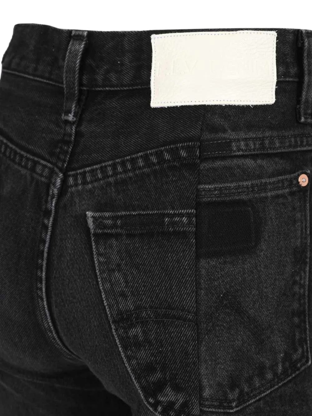  E.l.v. Denim Audrey Asymmetric-hem Jeans - Grey 