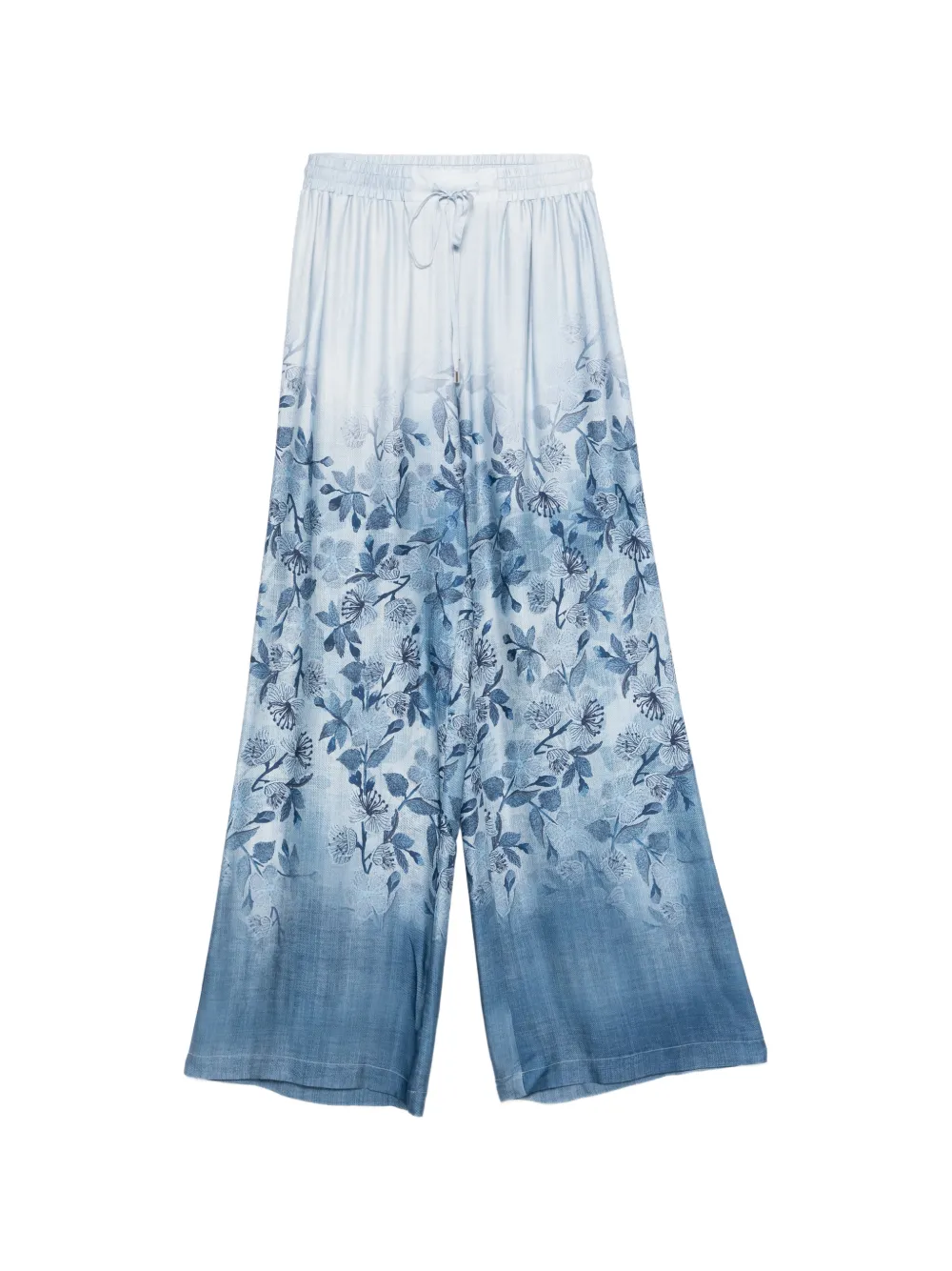 ERMANNO FIRENZE floral-print trousers - Blu