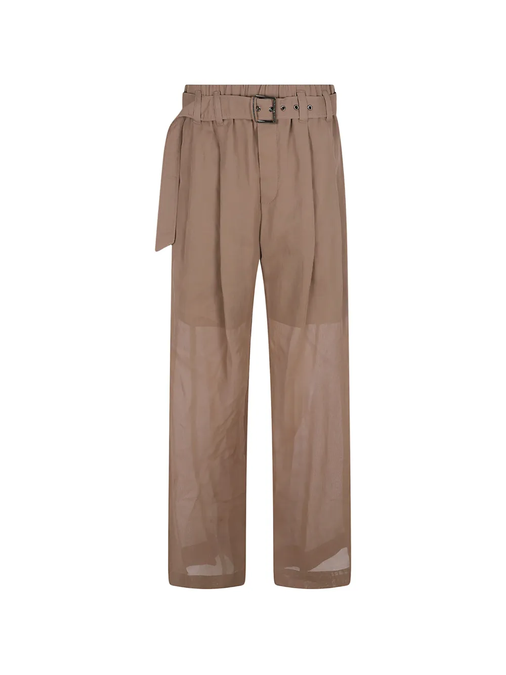 Brunello Cucinelli belt long trousers - Toni neutri