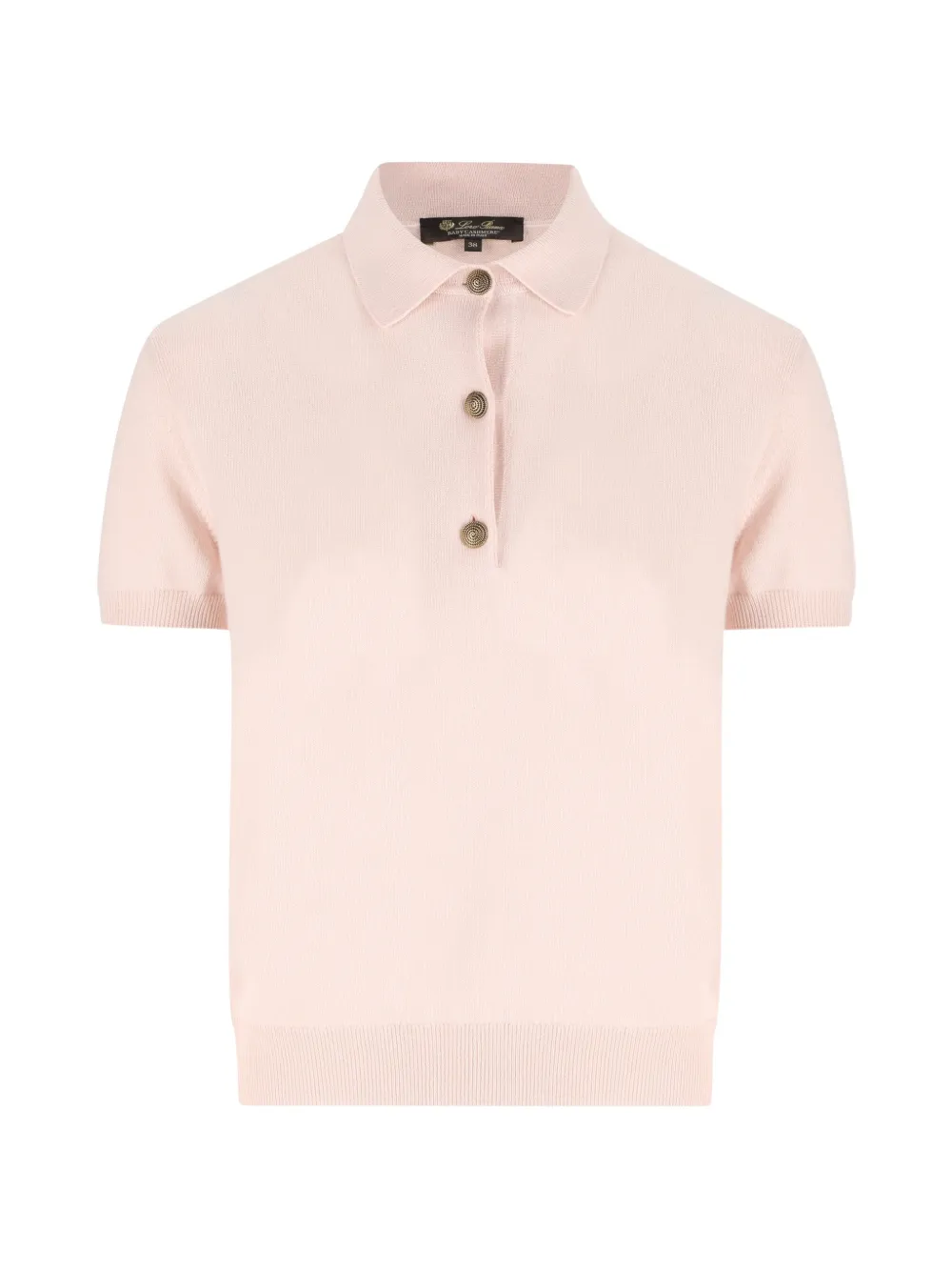 Loro Piana half-button polo top - Rosa