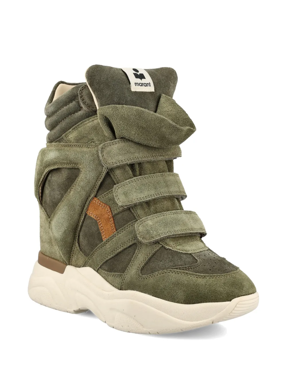 ISABEL MARANT touch-strap sneakers Groen