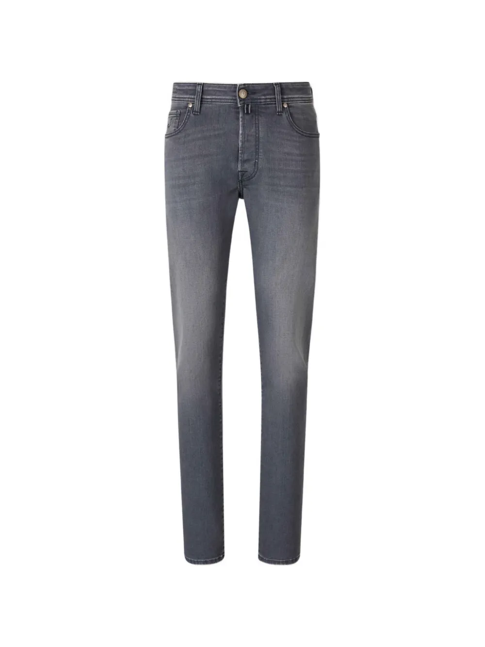 Jacob Cohën logo-patch jeans - Grau