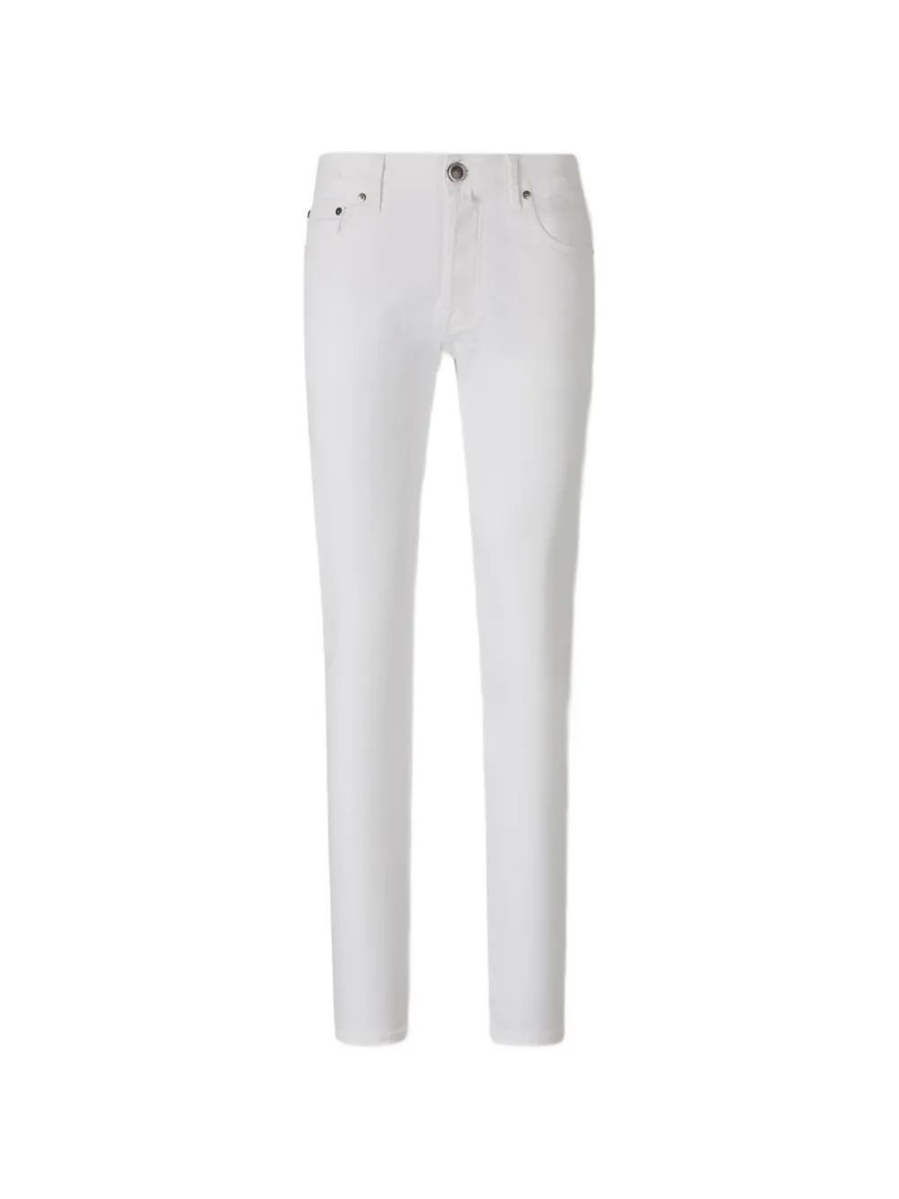 Jacob Cohën logo-patch jeans - Bianco