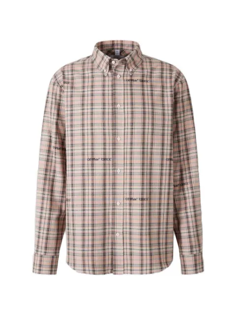 Off-White check button shirt