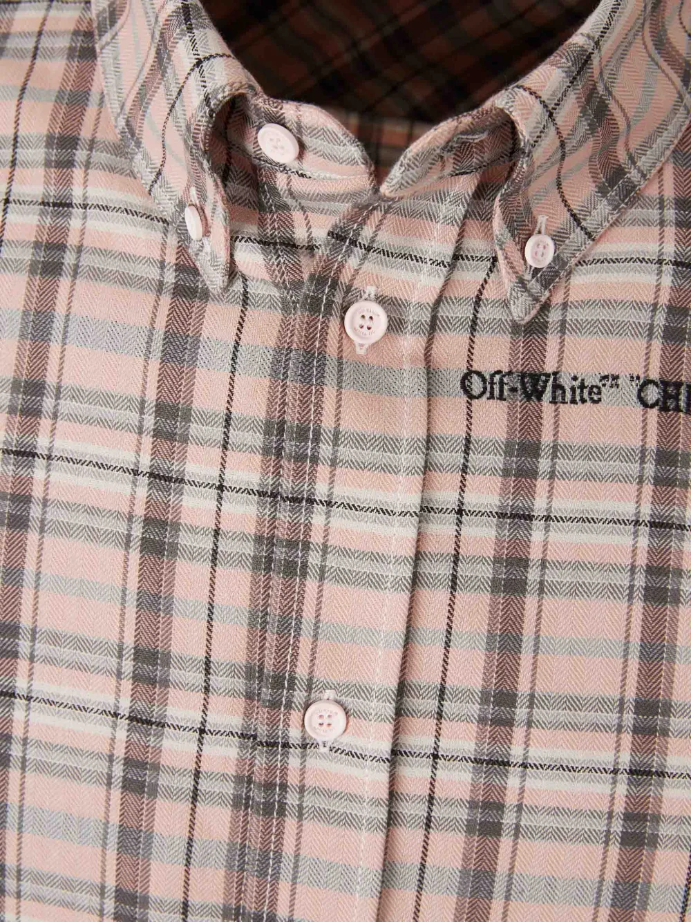  Off-white Chemise à Carreaux - Rose 
