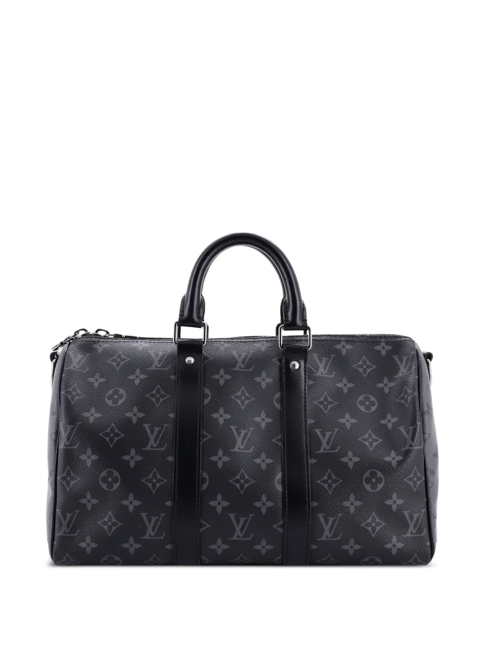 Louis Vuitton Pre-Owned Keepall Bandouliere Bag Reverse Monogram Eclipse Canvas 35 travel bag - Nero