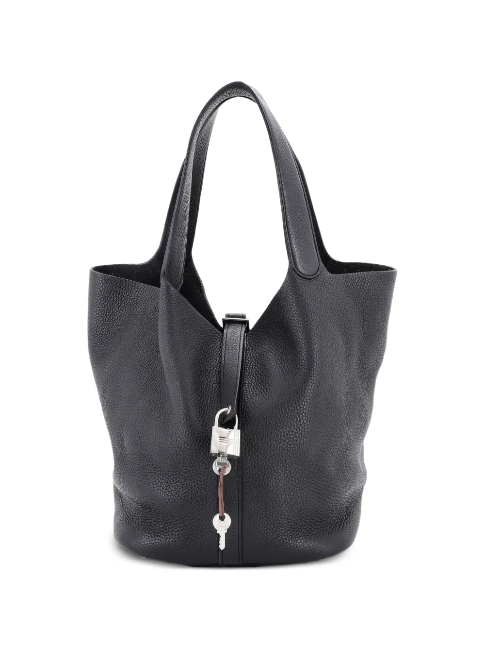 Hermès Pre-Owned Picotin Lock Bag Clemence GM bucket bag - Grigio