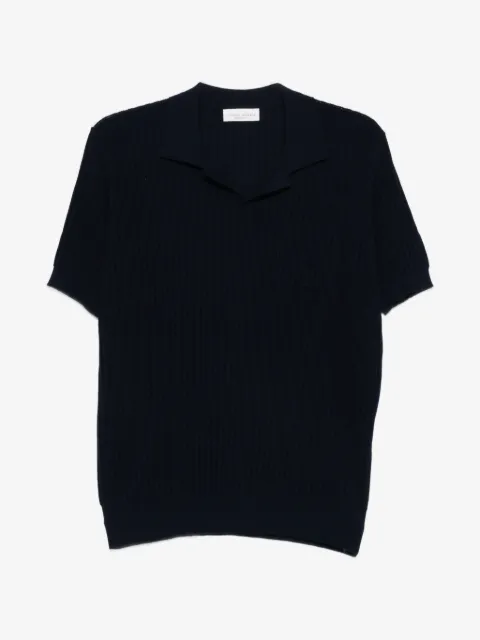 Roberto Collina playera tipo polo de canalé con bolsillo