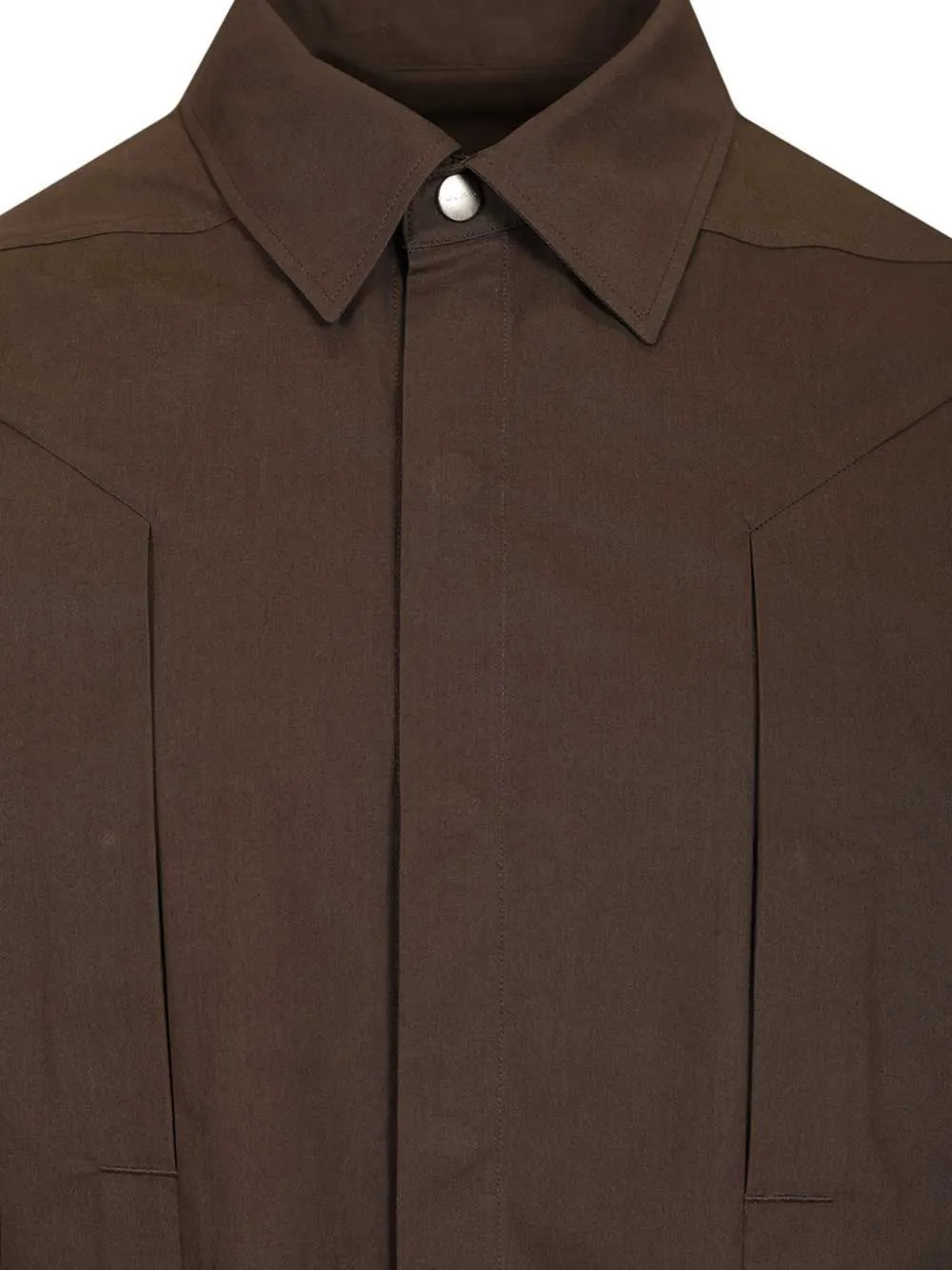 Rick Owens Fogpocket overhemd met klepzak Bruin