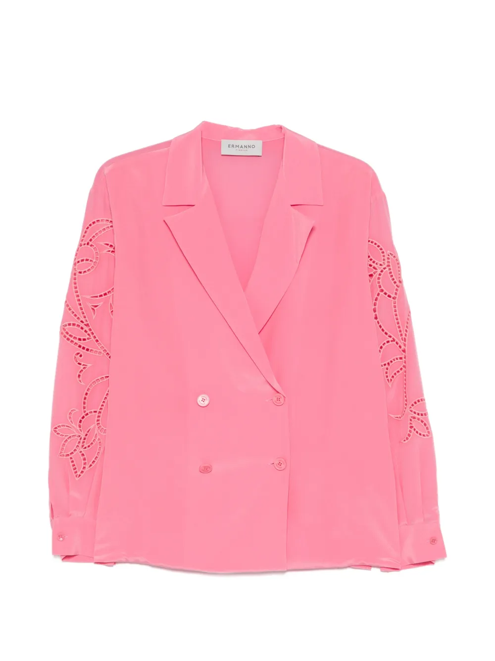 ERMANNO FIRENZE cutout double-breasted jacket - Pink