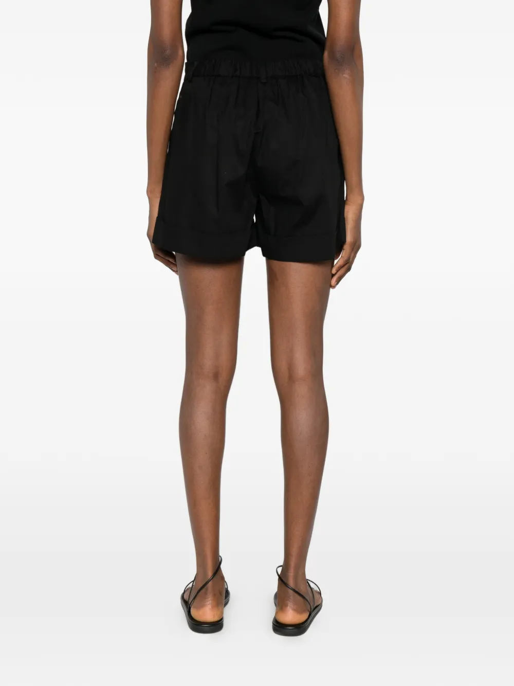 ERMANNO FIRENZE Geplooide shorts Zwart