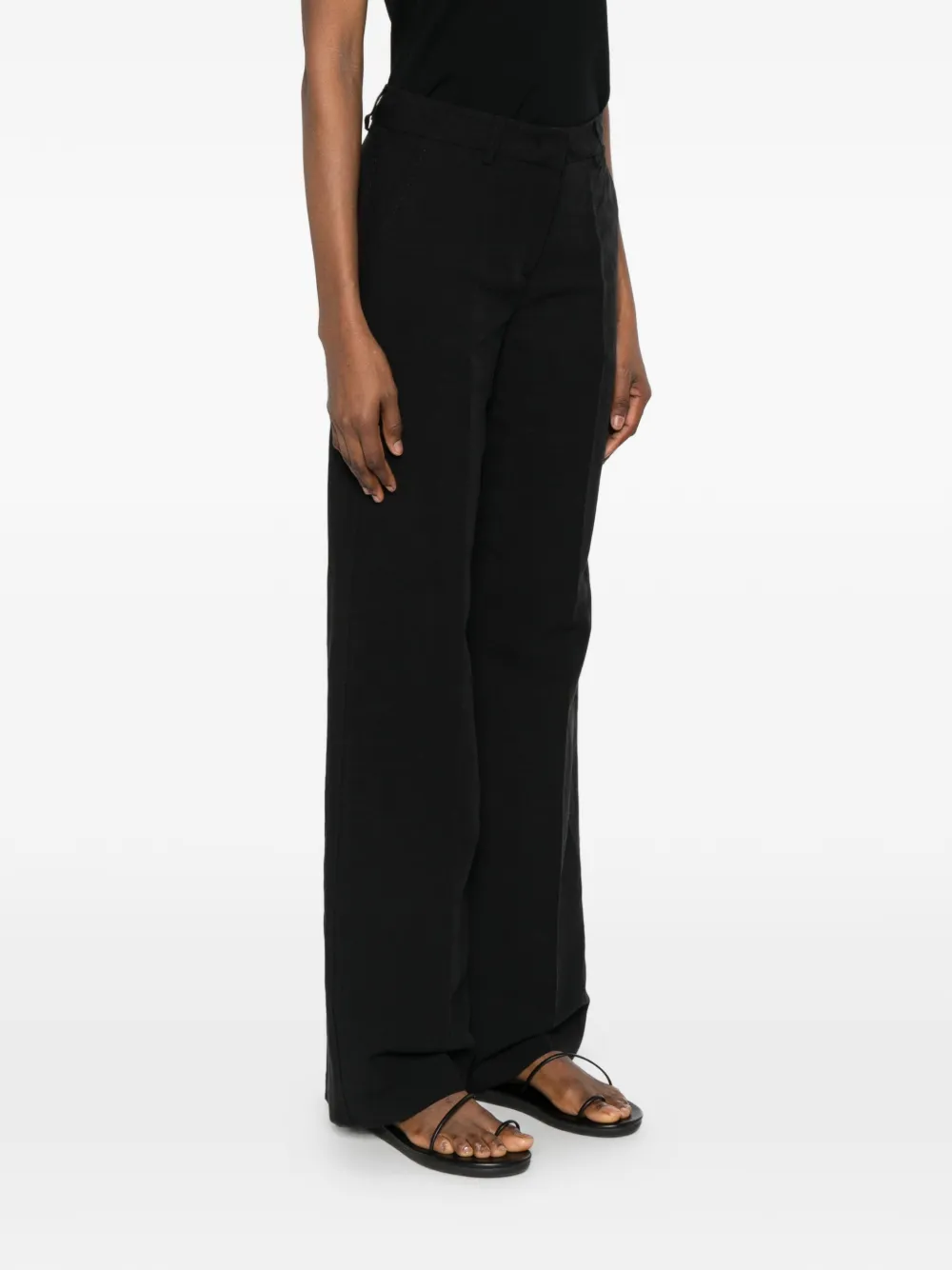 ERMANNO FIRENZE Geplooide broek Zwart
