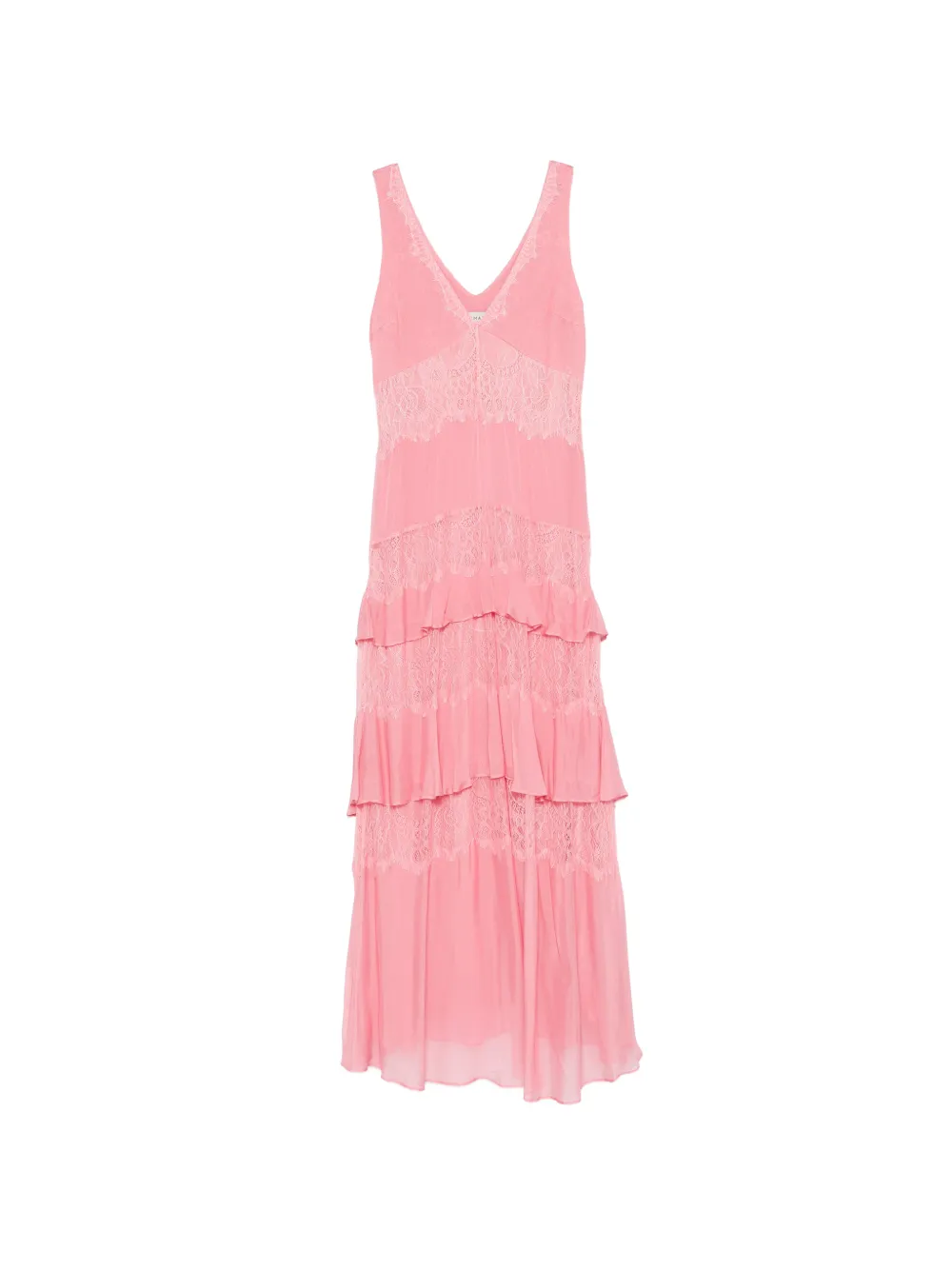 ERMANNO FIRENZE lace tiered dress - Rosa