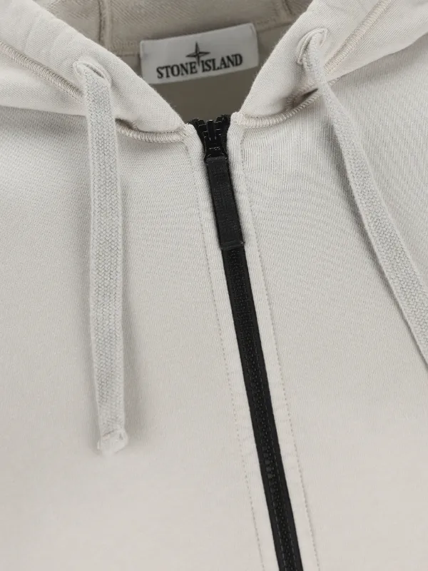 Stone Island ジップアップ パーカー | ニュートラル | FARFETCH JP