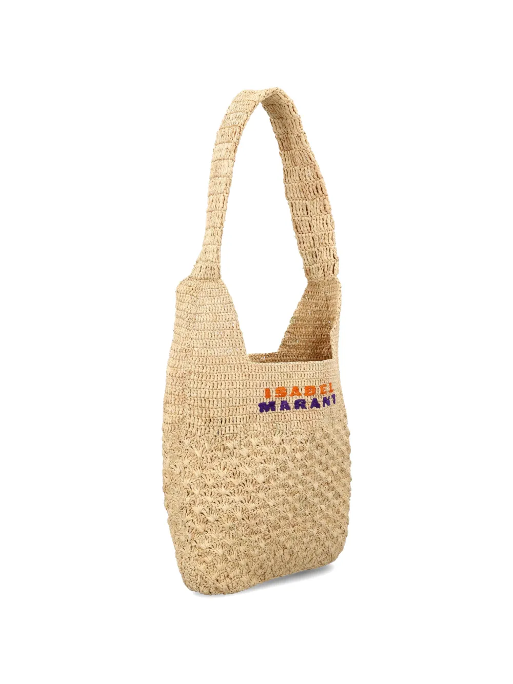logo-embroidered shoulder bag