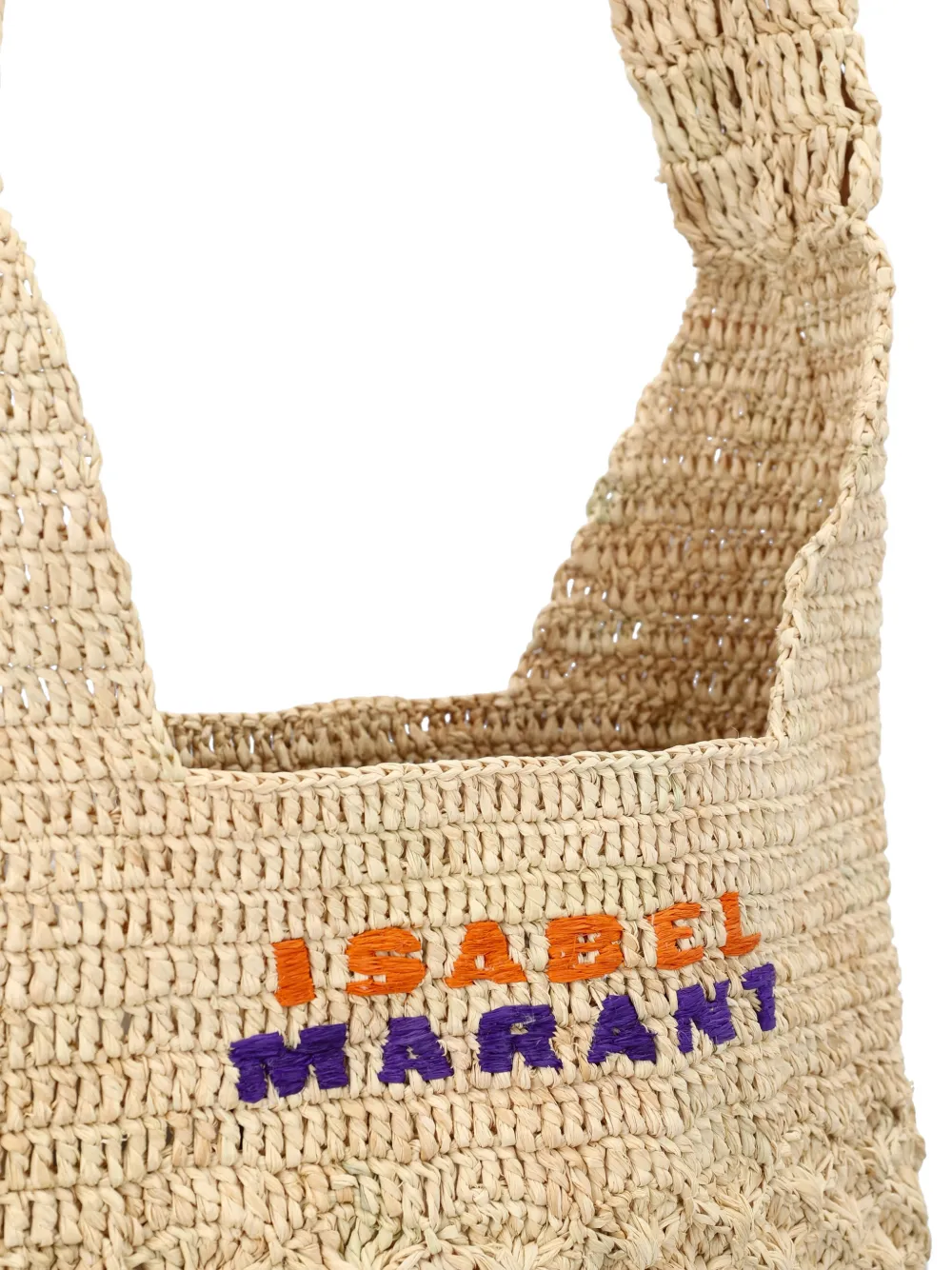logo-embroidered shoulder bag