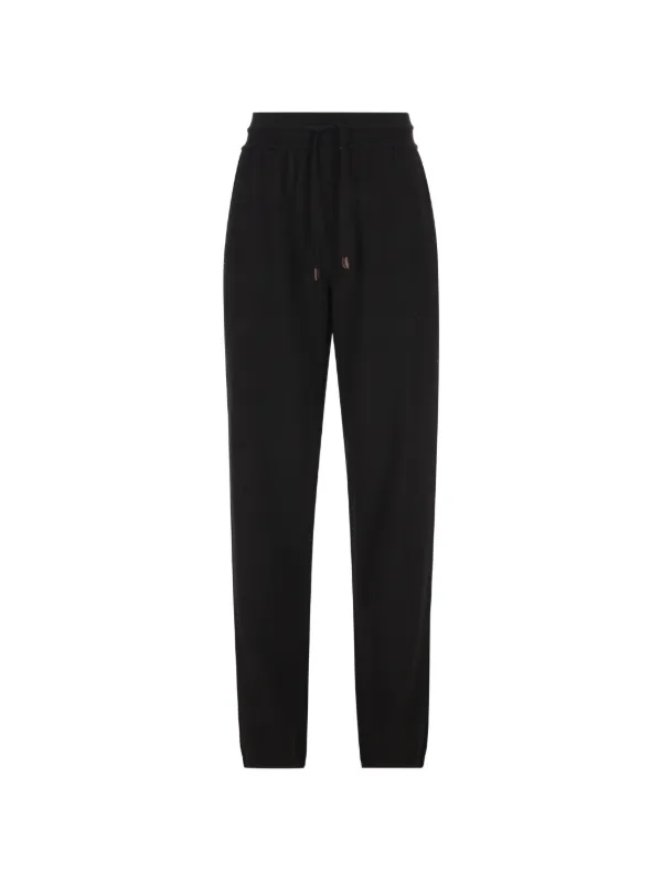 Loro Piana Elasticated-waist Track Pants in Black