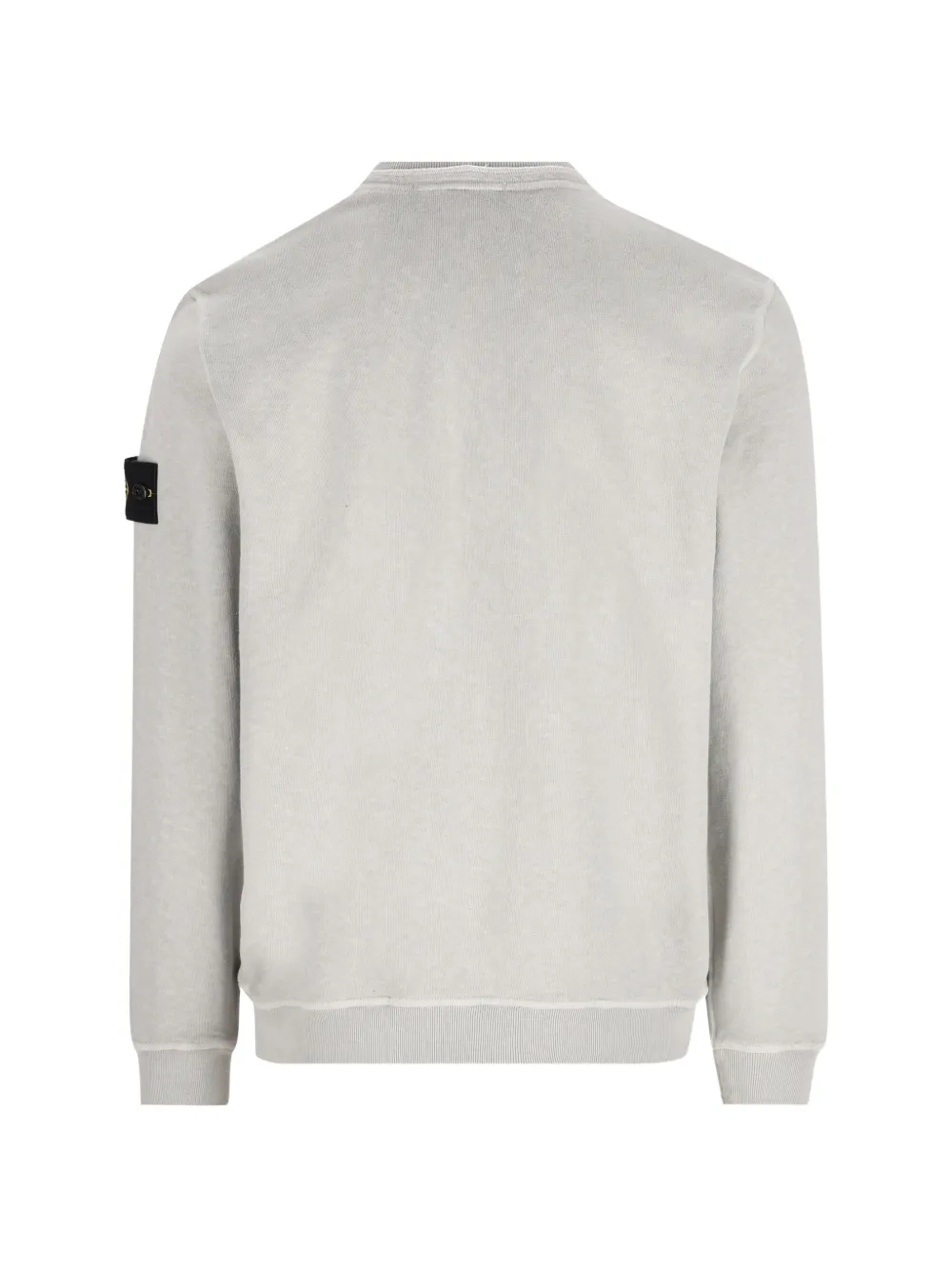 Stone Island Sweater met ronde hals en logopatch Grijs