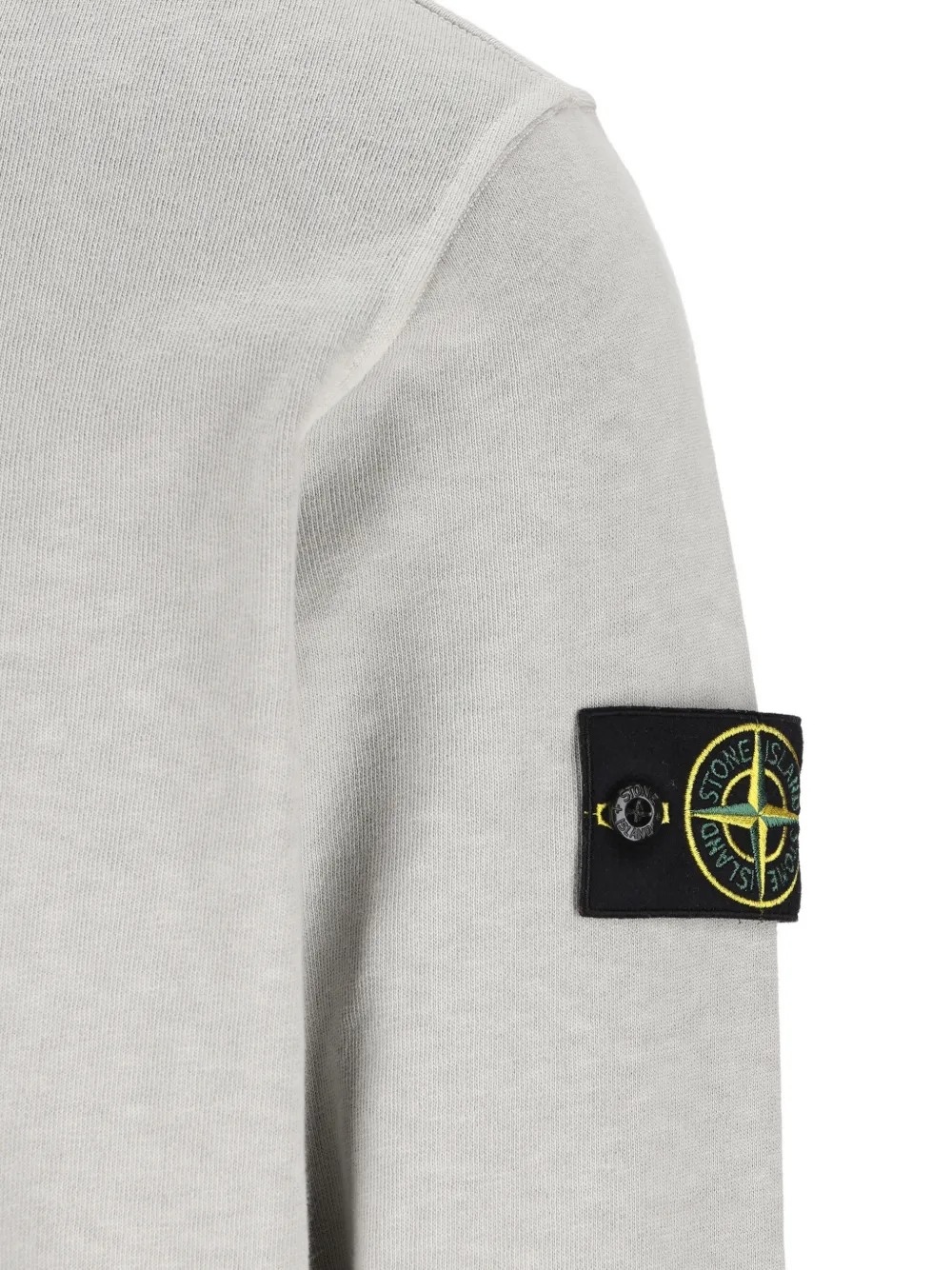 Stone Island Sweater met ronde hals en logopatch Grijs