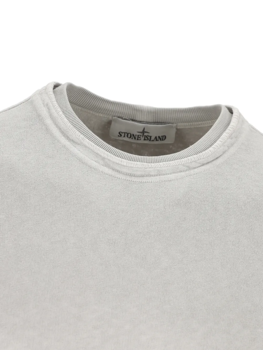 Stone Island Sweater met ronde hals en logopatch Grijs