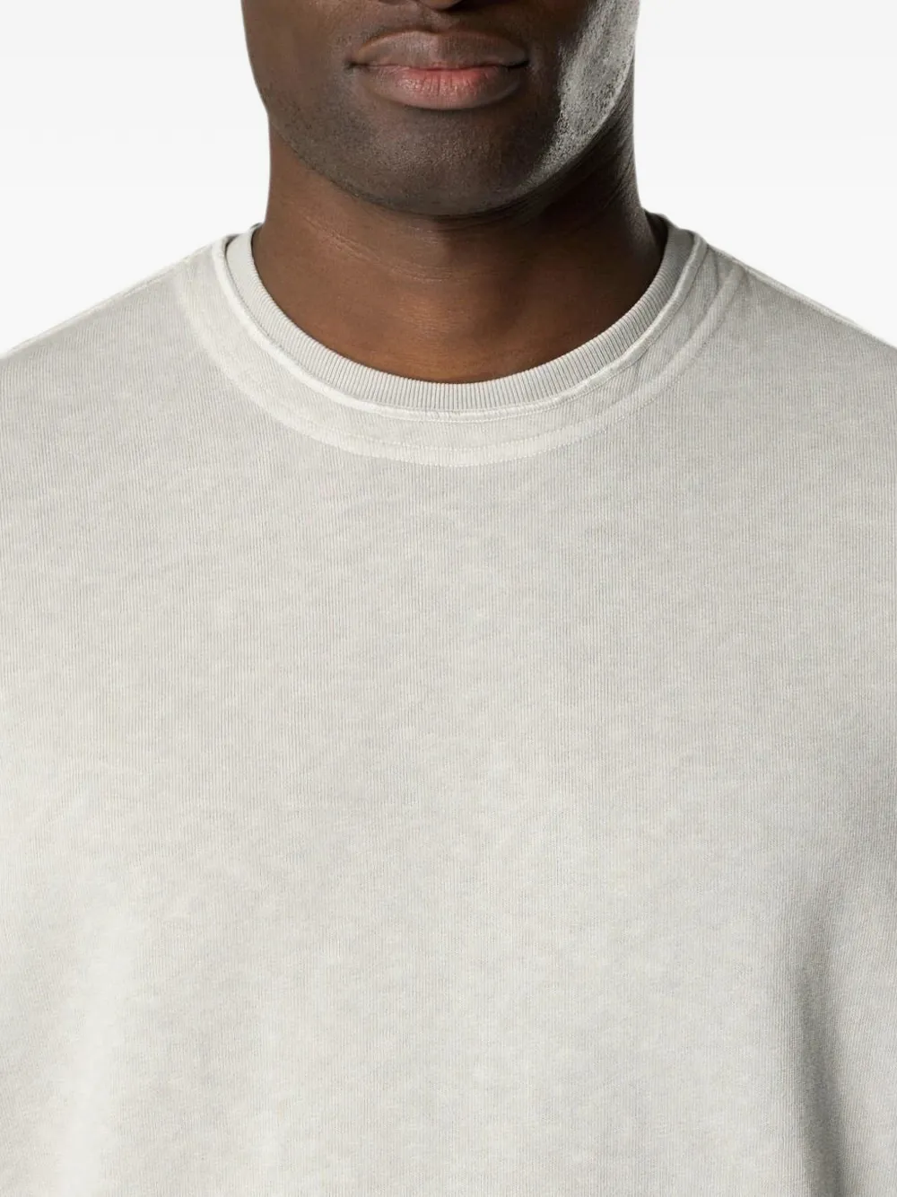 Stone Island Sweater met ronde hals en logopatch Grijs