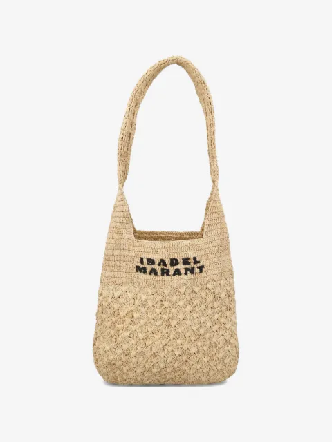 ISABEL MARANT Praia liten totebag med logotyp