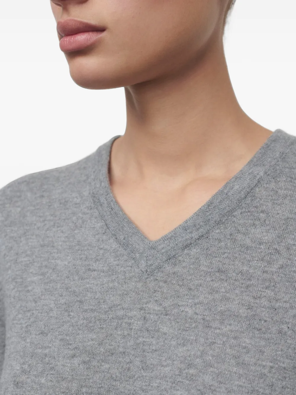 The Row Nian trui met V-hals Beige