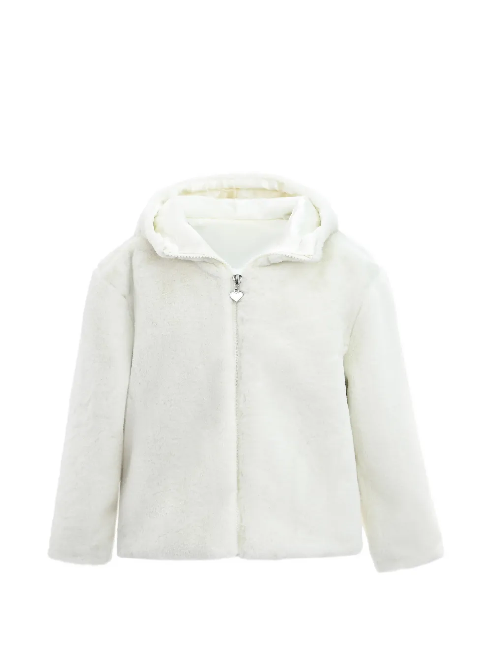 Tulleen plush hooded jacket - Toni neutri