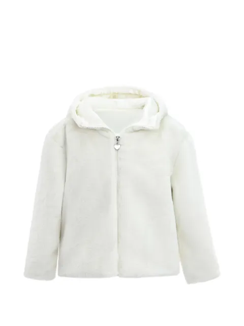 Tulleen plush hooded jacket