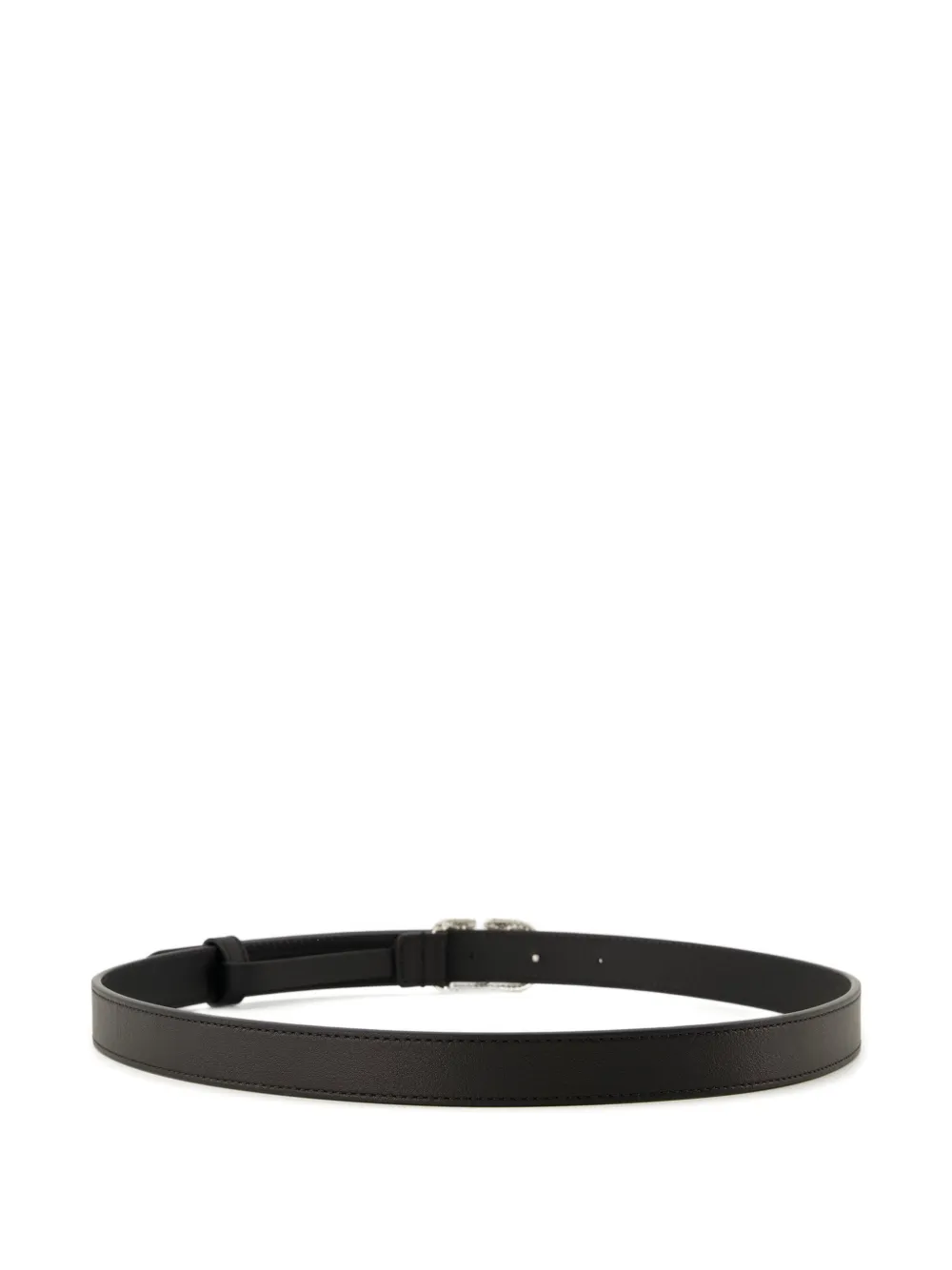  Valentino Garavani Crystal-embellished Leather Belt - Black 