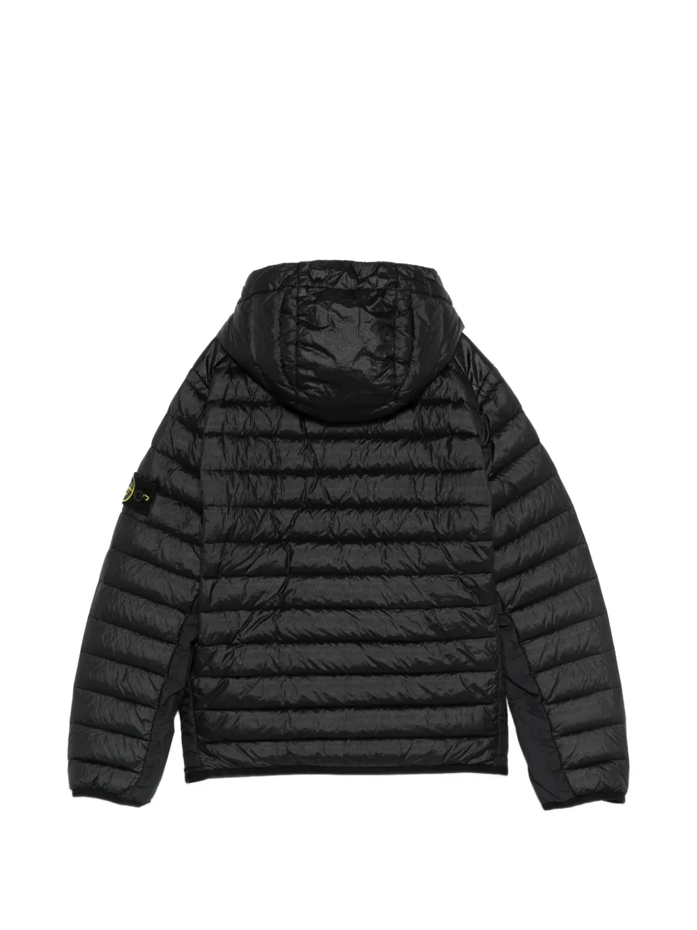  Stone Island Junior Hooded Quilted Jacket - Black 