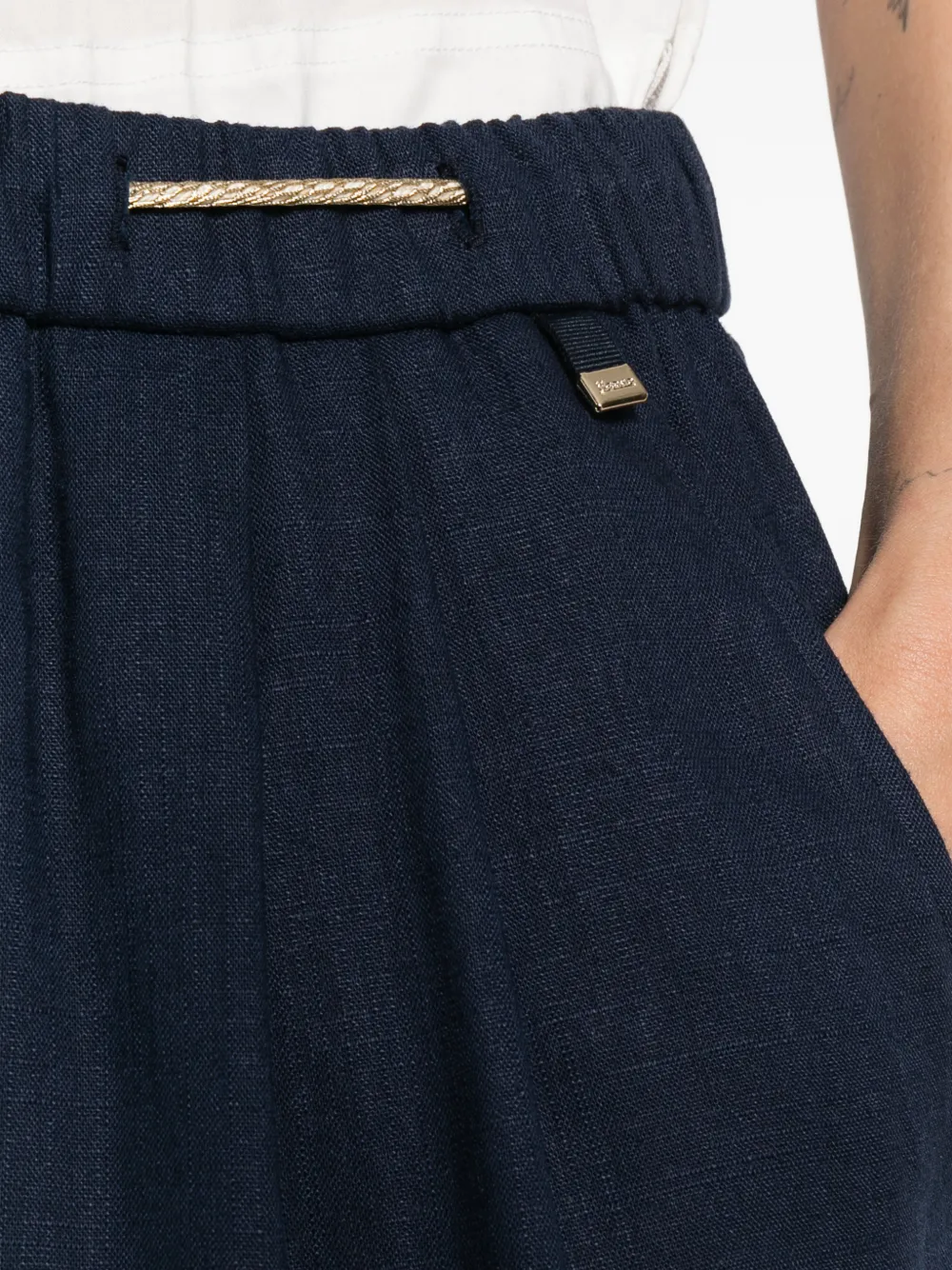 Herno Broek met trekkoord Blauw