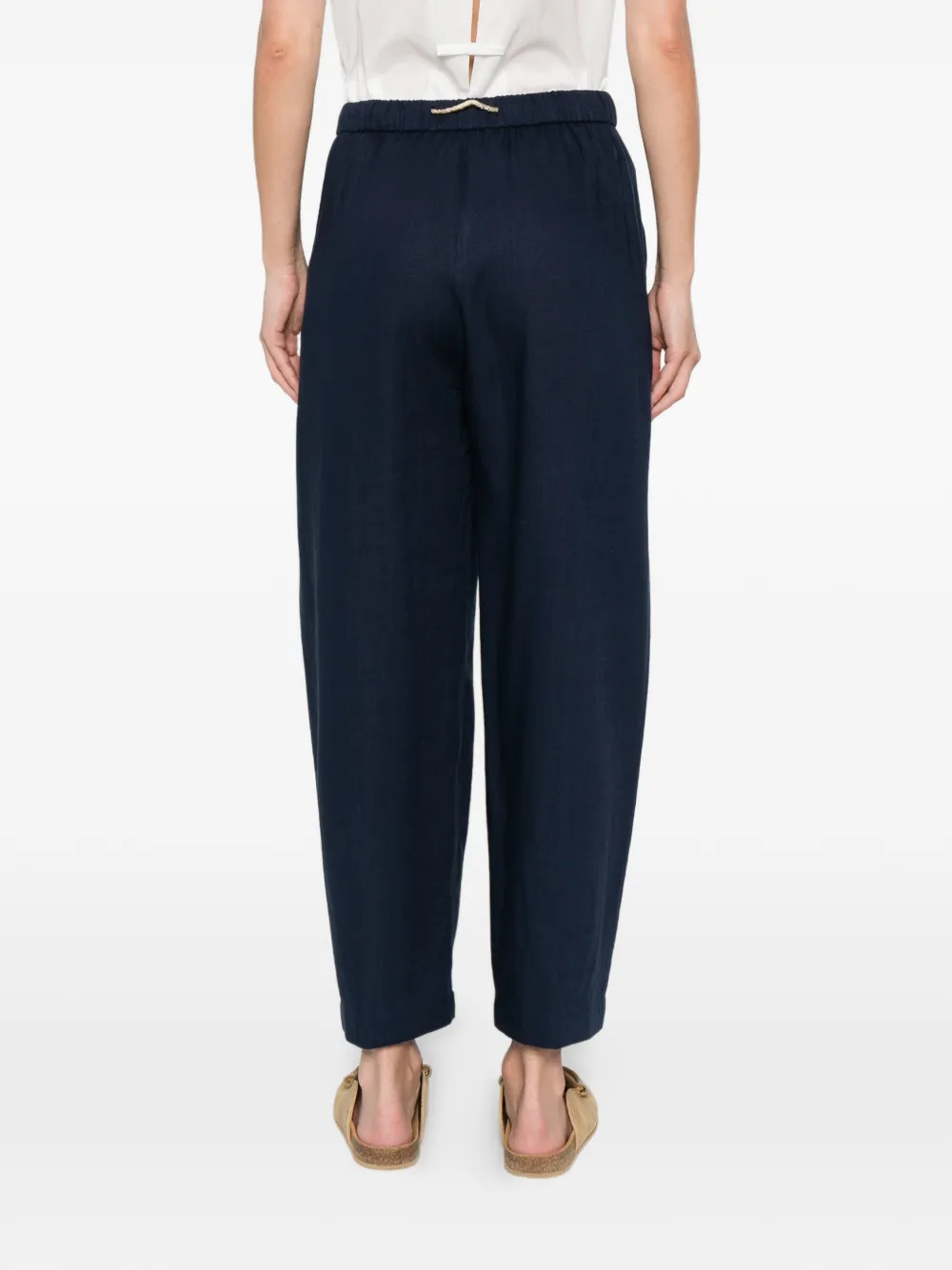 Herno Broek met trekkoord Blauw