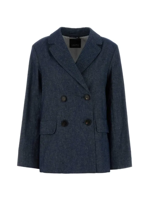 S Max Mara ダブルジャケット | ブルー | FARFETCH JP