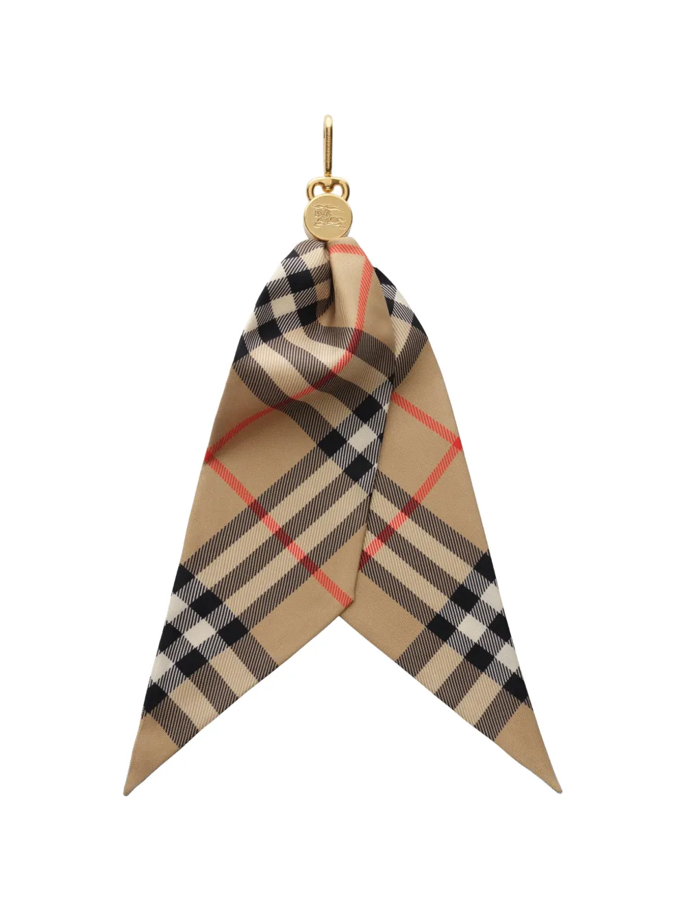 Burberry Check silk scarf charm - Toni neutri