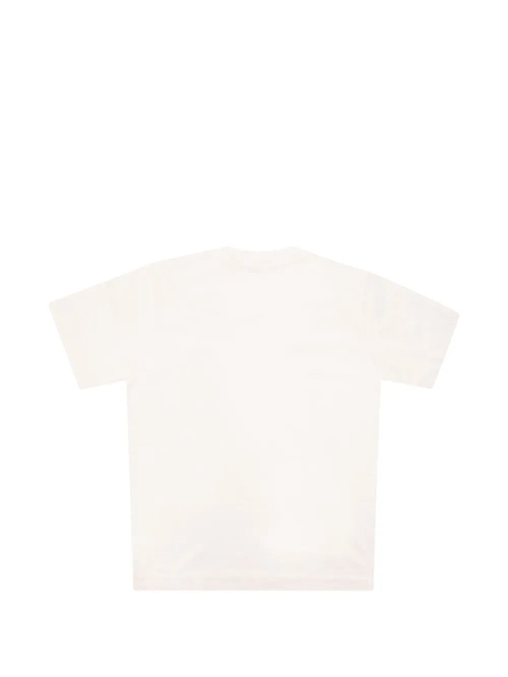 Stone Island Junior Geribbeld T-shirt met Compass-logopatch Wit