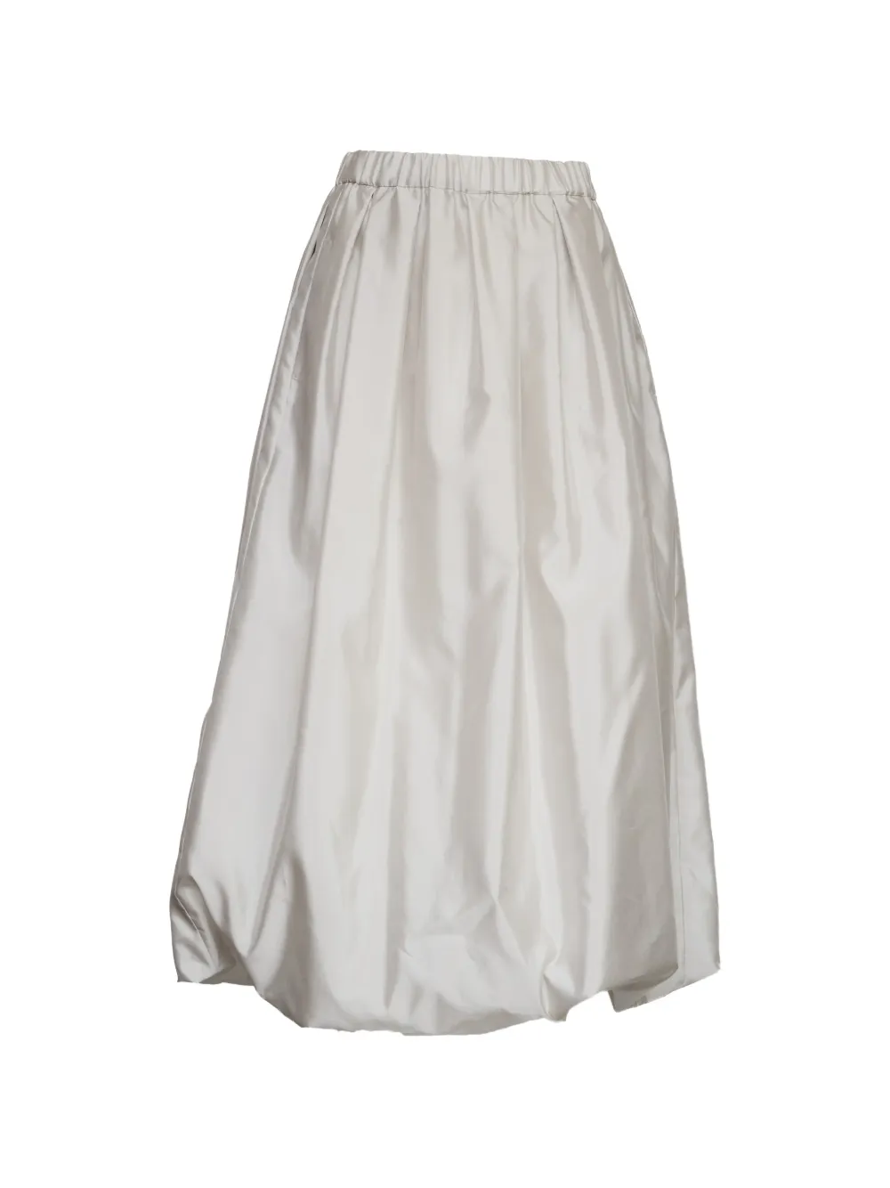 'S Max Mara elastic waist gathered skirt - Grigio