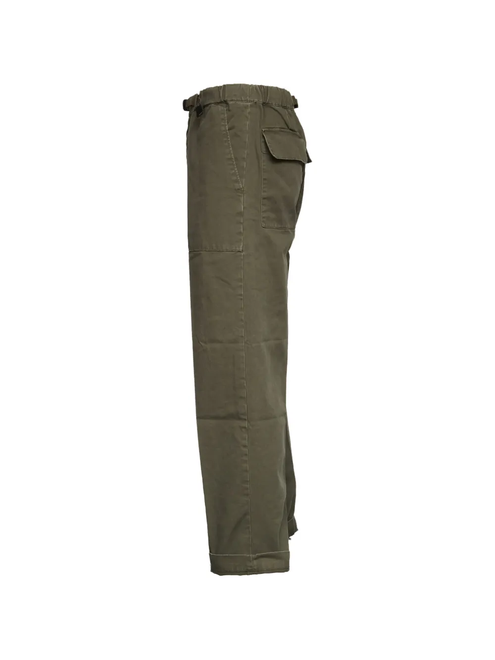 Elasticated-Waist Cargo Trousers