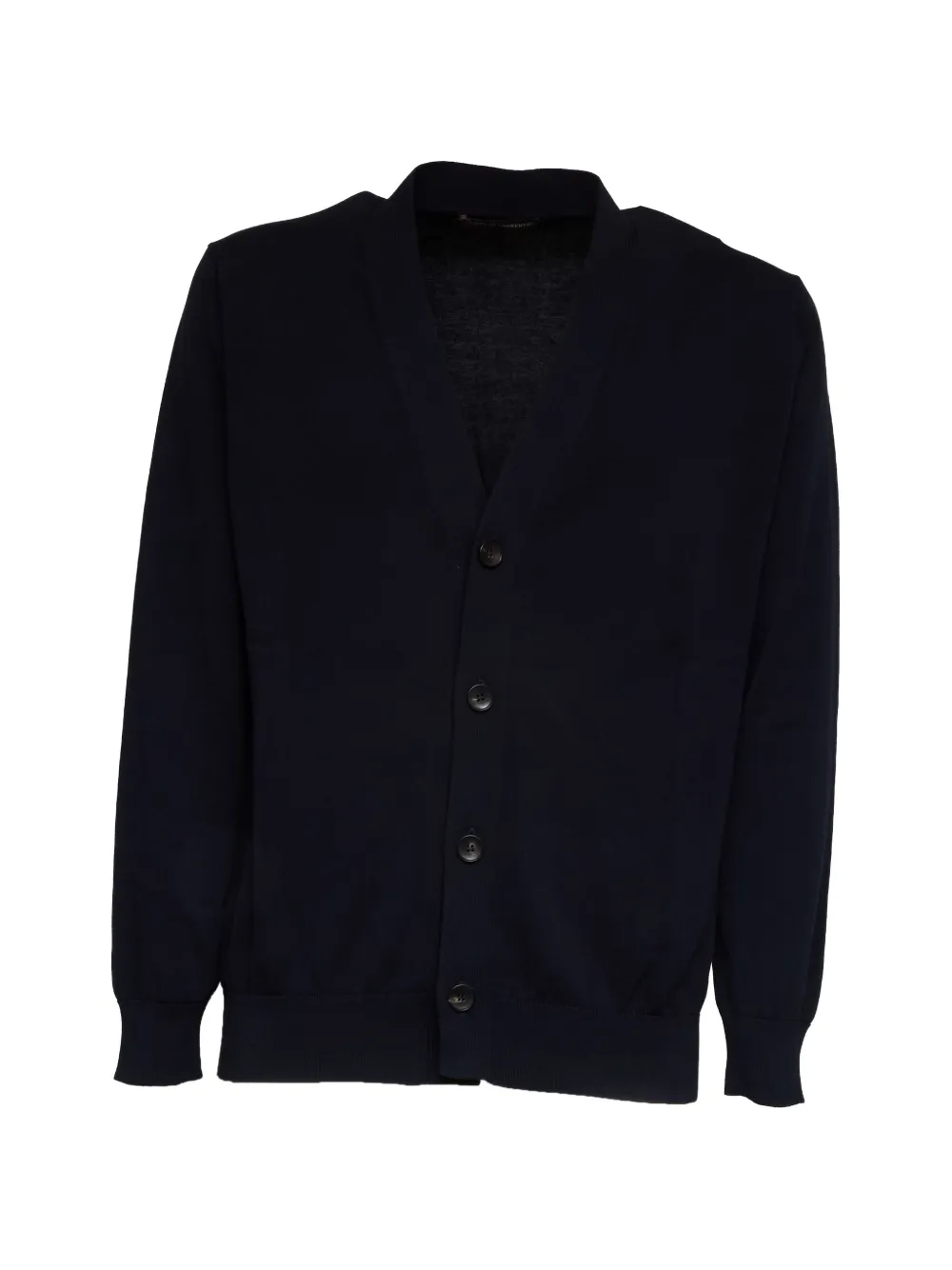 Filippo De Laurentiis V-neck ribbing cardigan - Blu