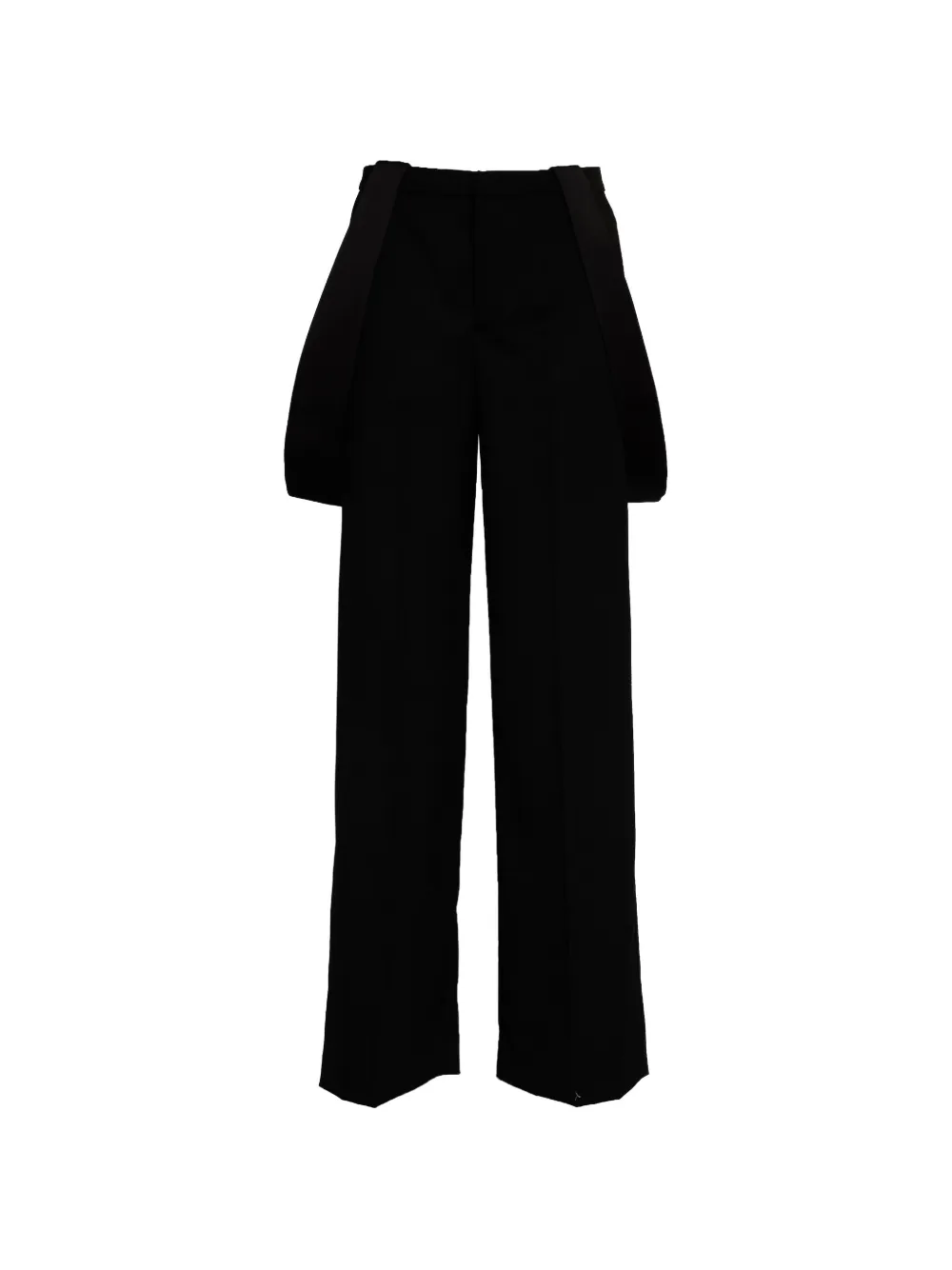 DONDUP Kara suspenders-detail trousers - Nero