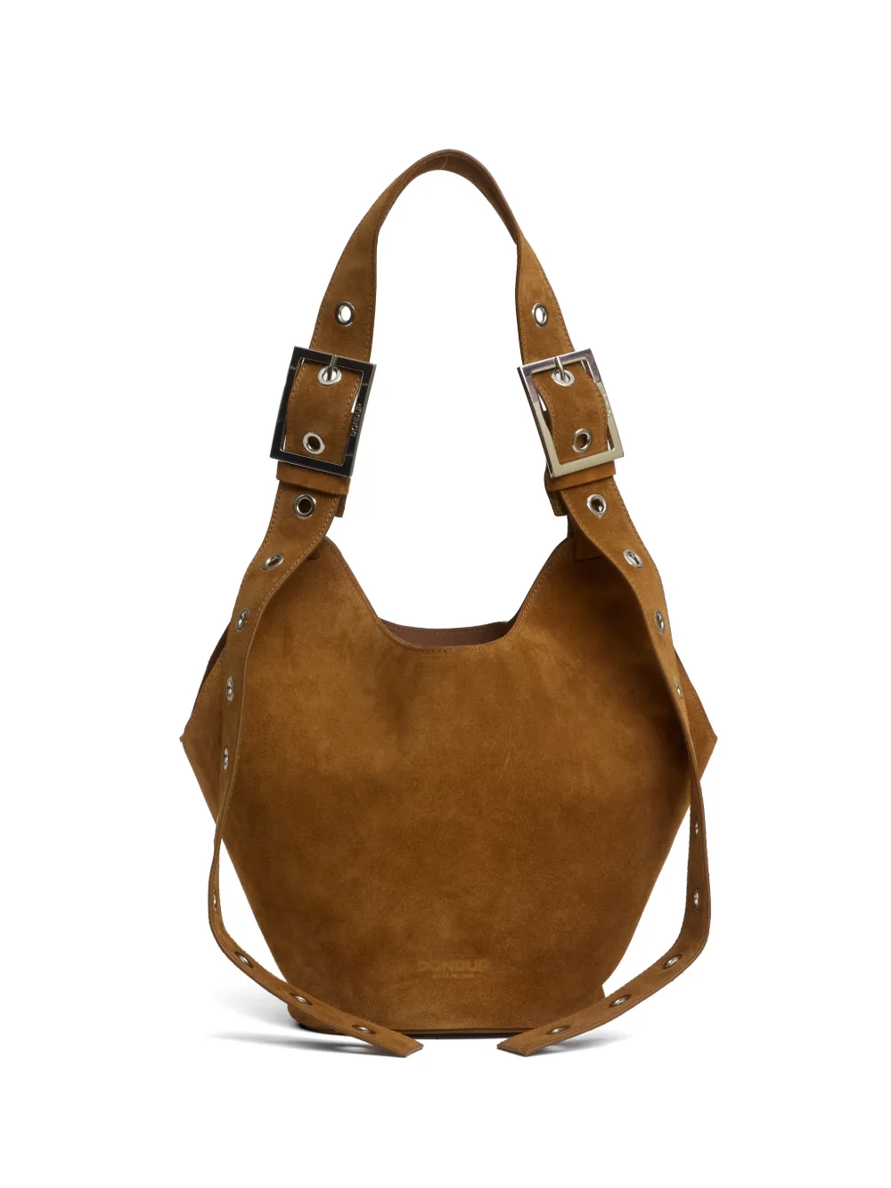 DONDUP adjustable strap leather bucket bag - Marrone