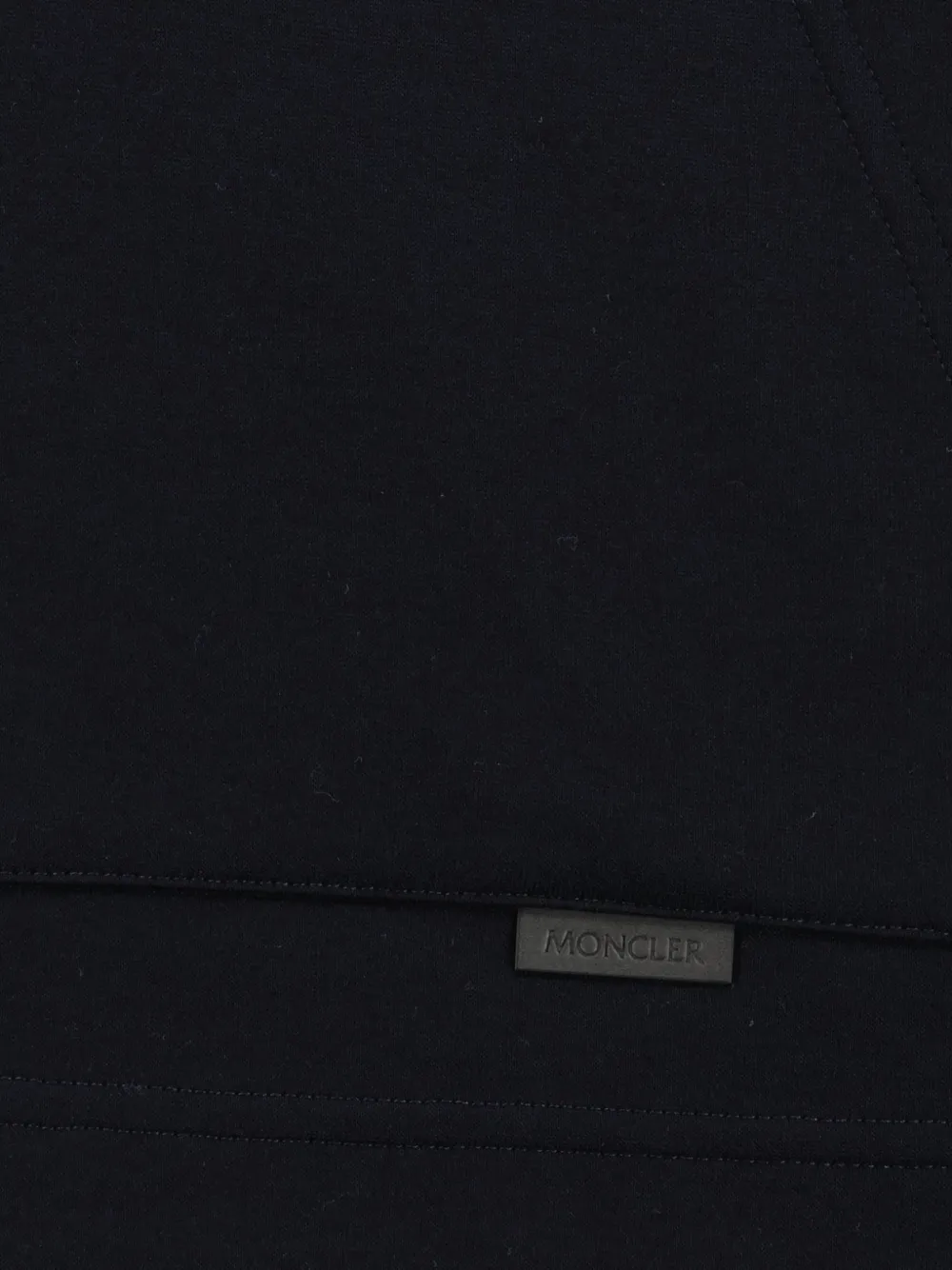 Moncler Hoodie met logodetail Blauw