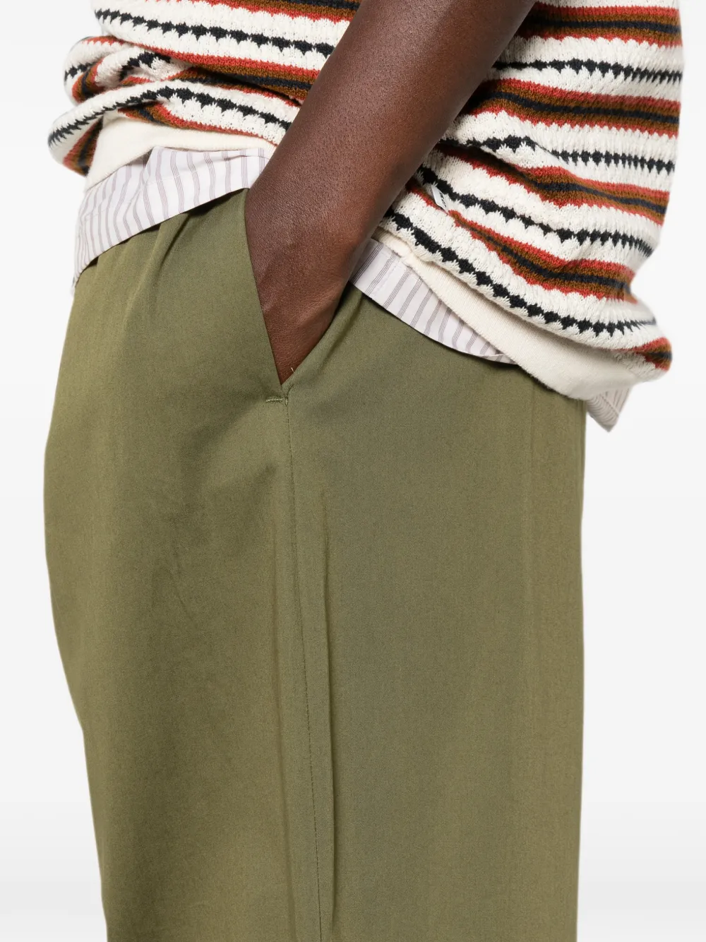 Weekend Max Mara Broek met elastische tailleband Groen