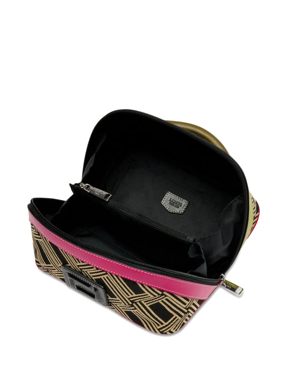 Lancel Toilettas met monogram jacquard Zwart
