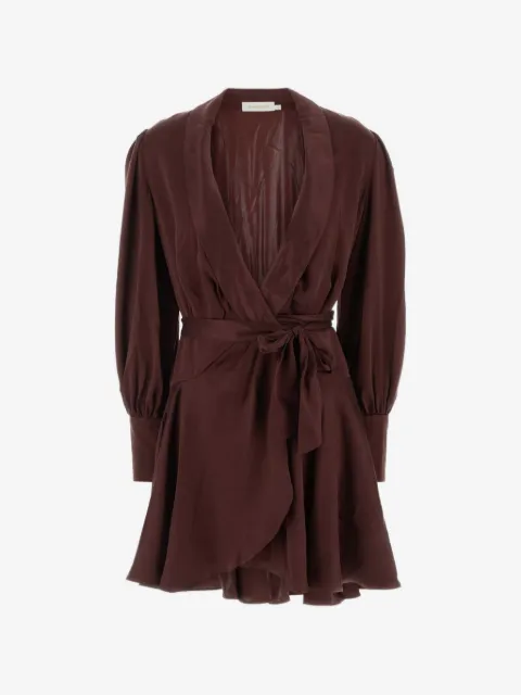 ZIMMERMANN ruffled silk mini dress