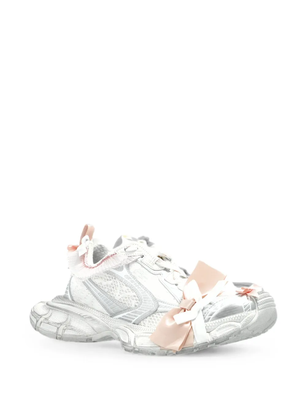 Balenciaga 3LX sneakers met strikdetail Wit