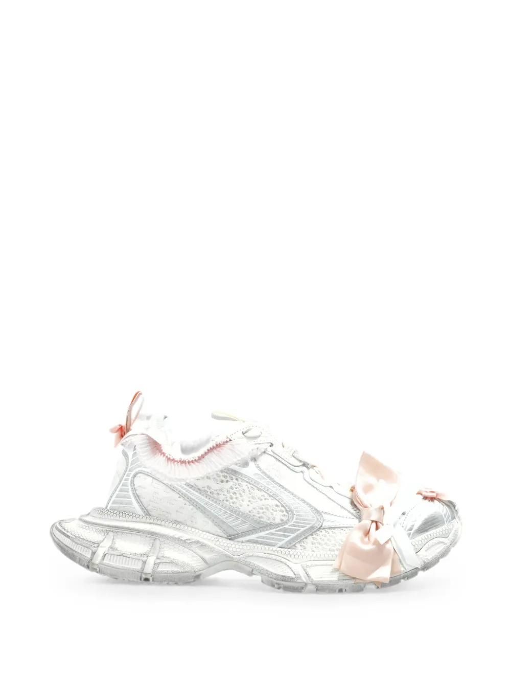 Balenciaga 3LX sneakers met strikdetail Wit