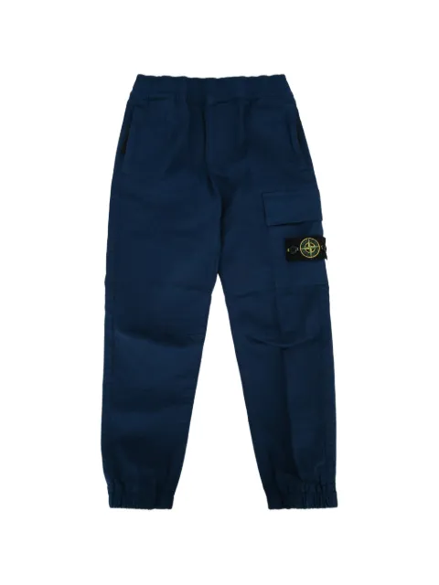 Stone Island Junior Calça cargo com patch de logo